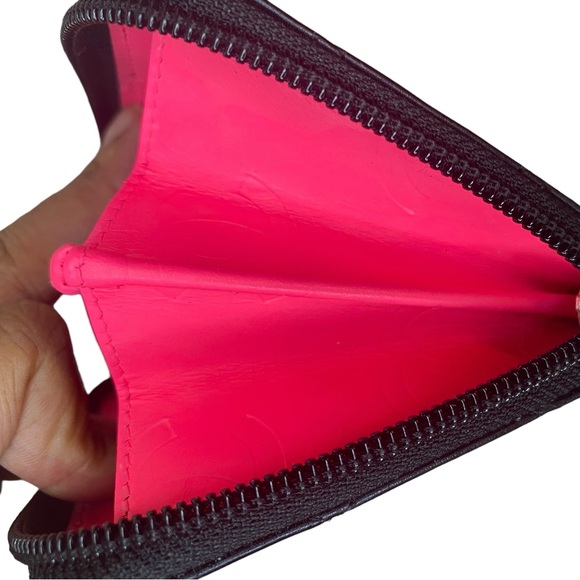 Authentic Black Calfskin Quilted Cambon Ligne Long Zip Around Wallet - Picture 15 of 15